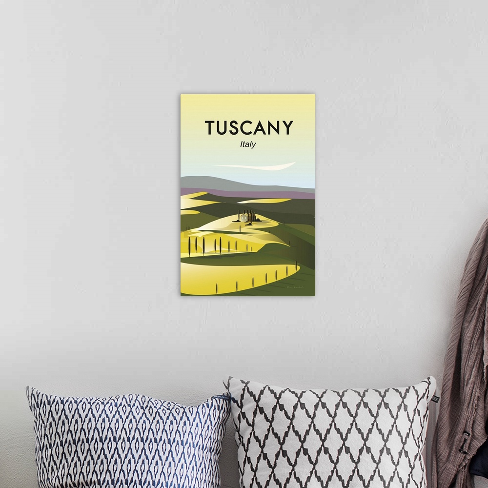 A bohemian room featuring Tuscany
