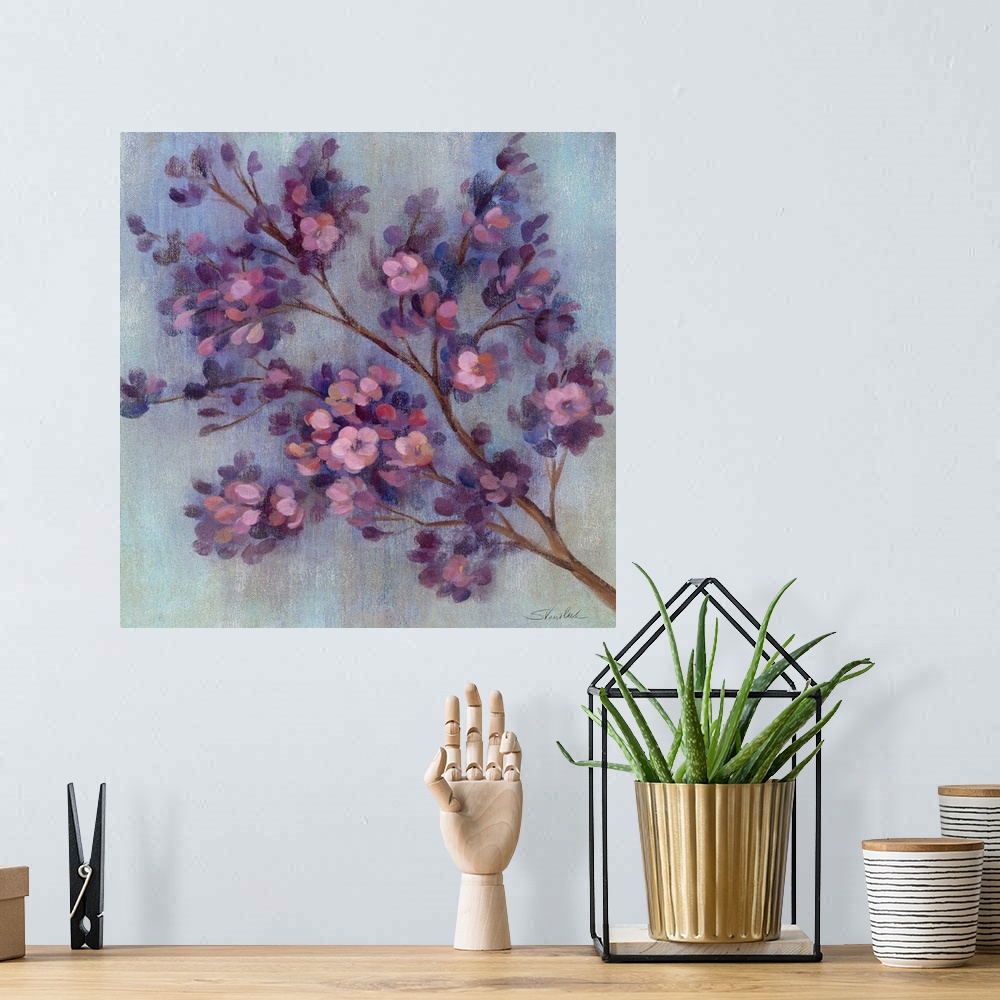 A bohemian room featuring Twilight Cherry Blossoms II