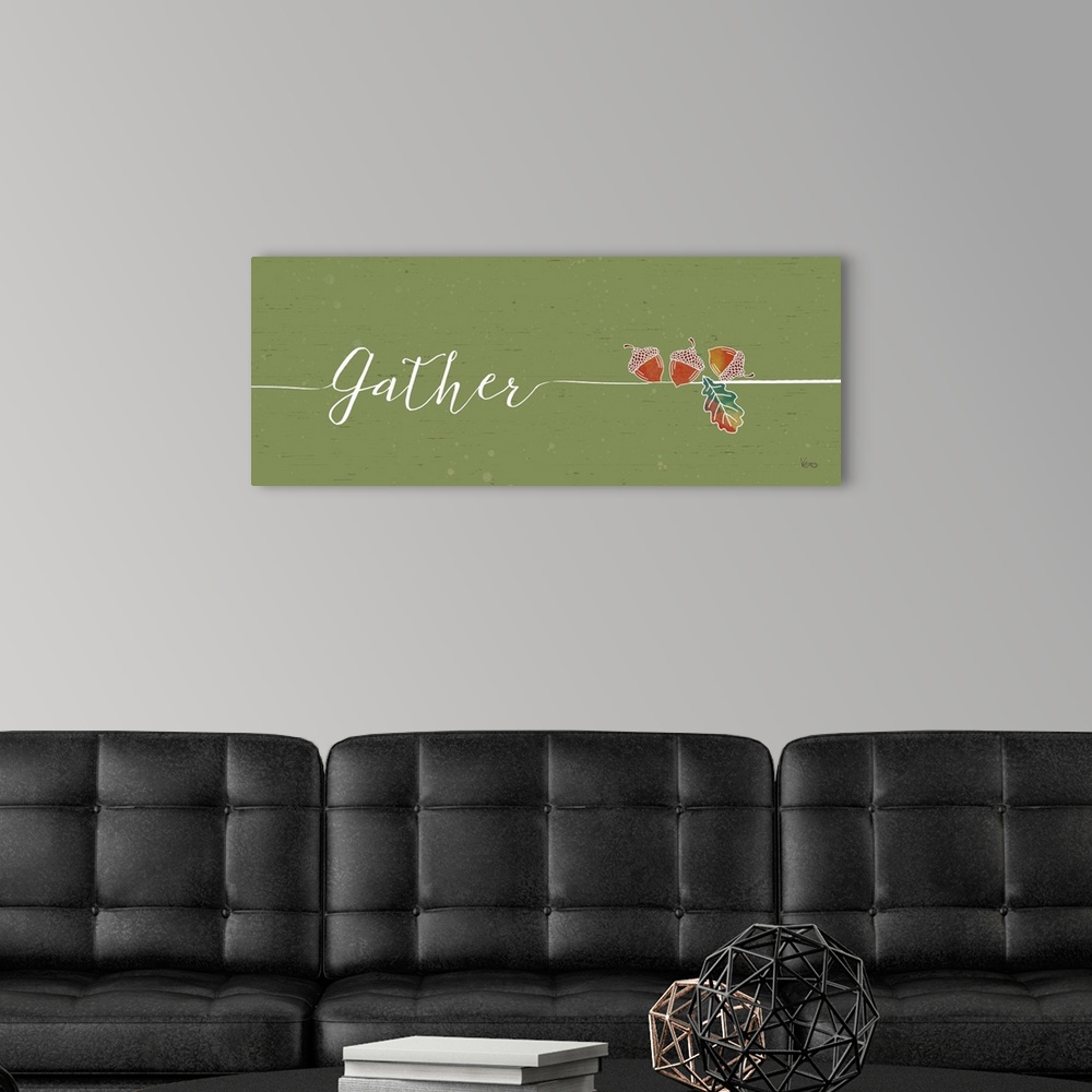 A modern room featuring "Gather"