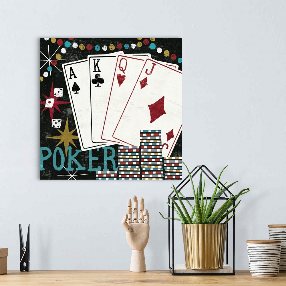 A bohemian room featuring Vegas Cards