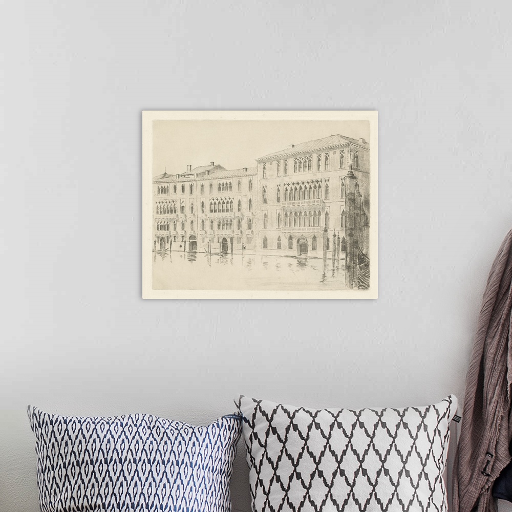 A bohemian room featuring Venice Etching
