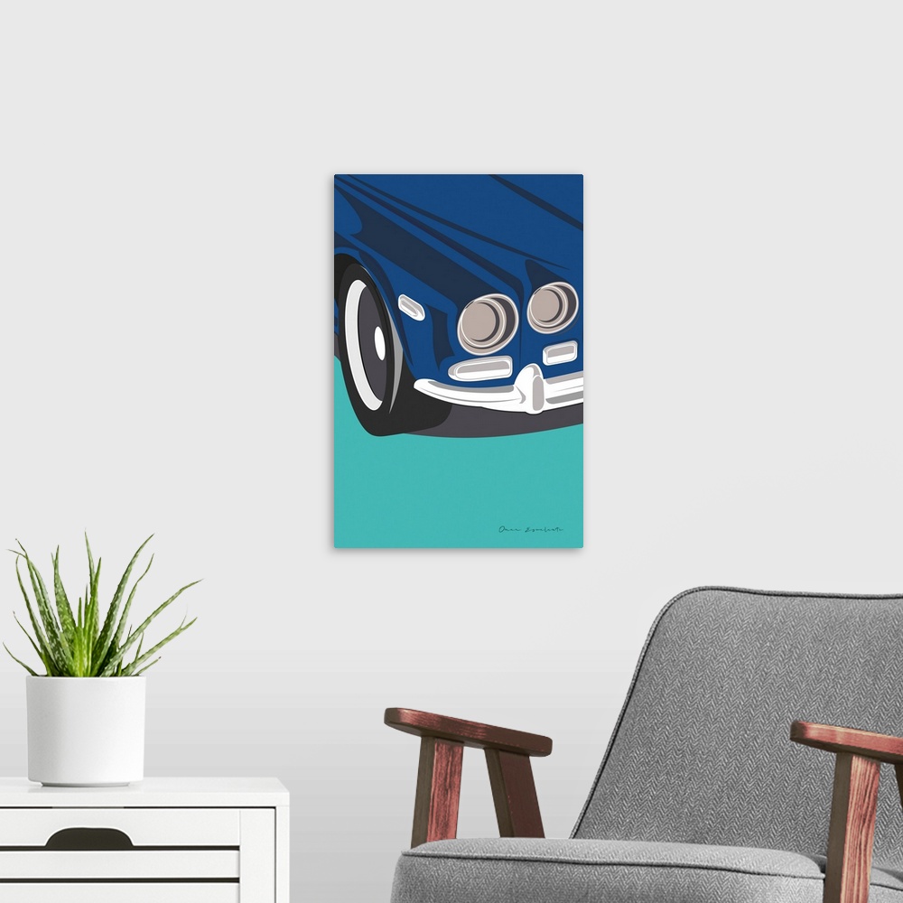 A modern room featuring Vintage Car I