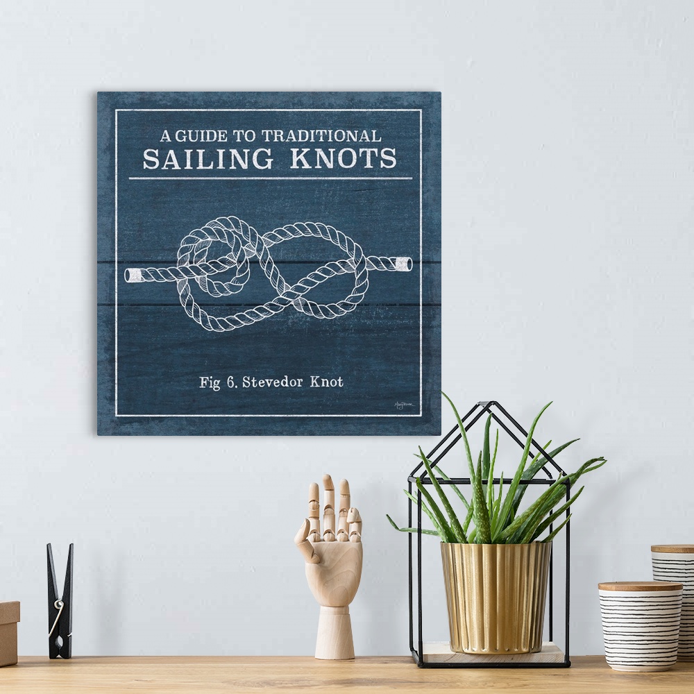 A bohemian room featuring "A Guide To Traditional Sailing Knots- Fig 6. Stevedor Knot"