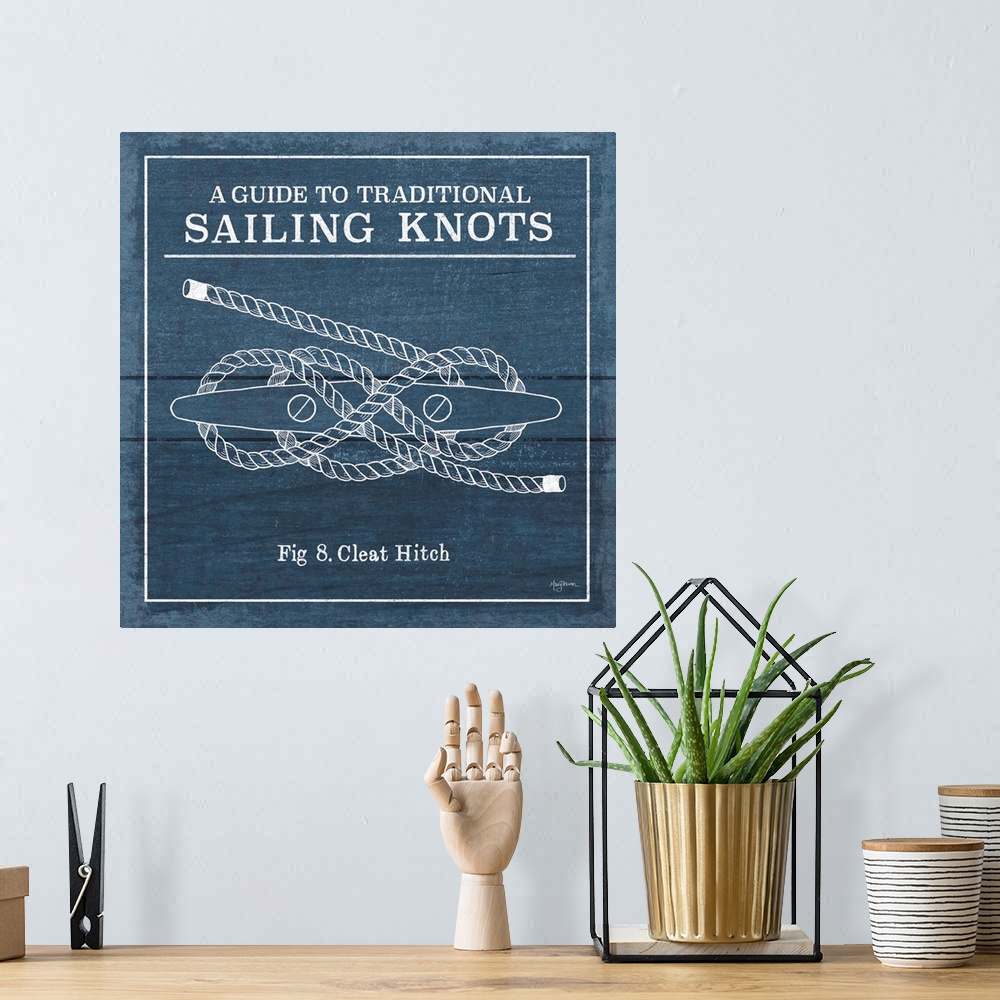 A bohemian room featuring "A Guide To Traditional Sailing Knots- Fig 8. Cleat Hitch"