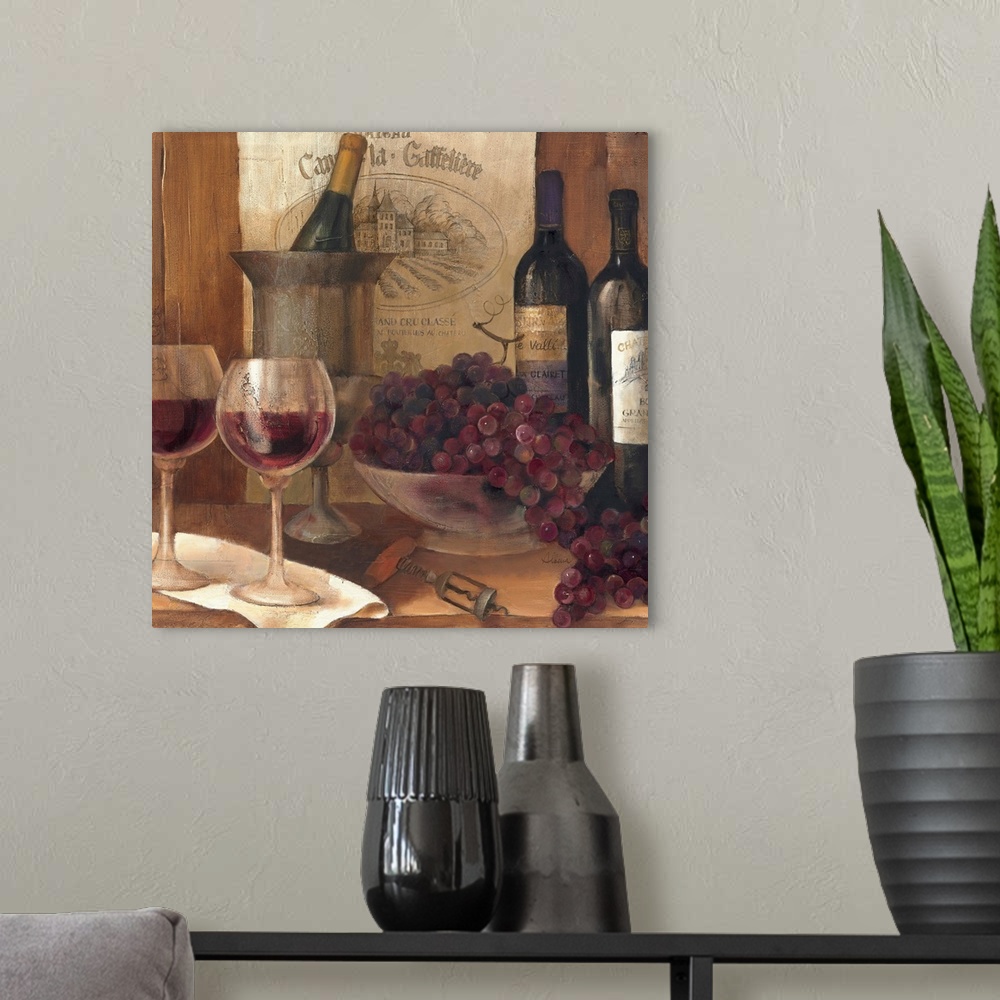 A modern room featuring Vintage Wine