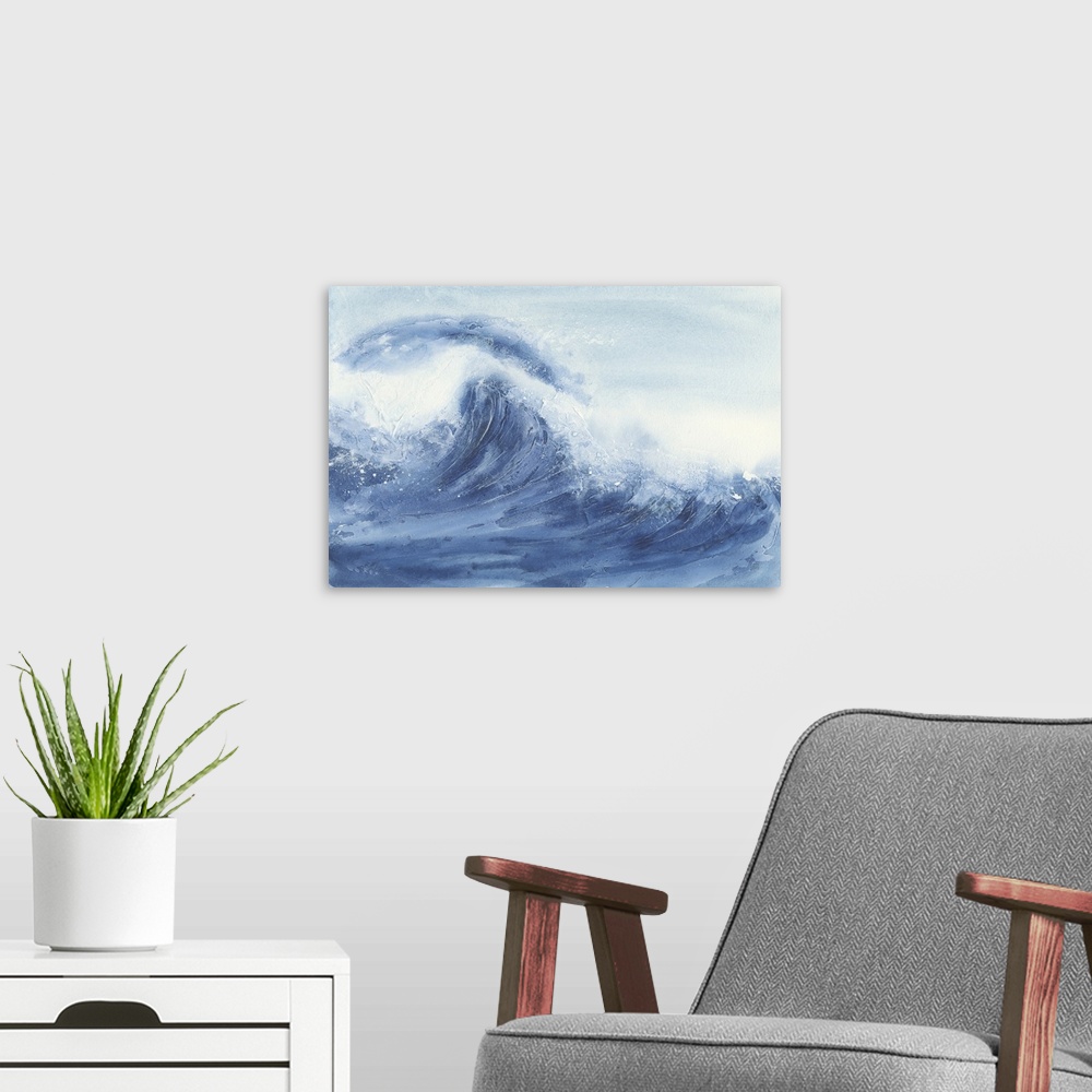 A modern room featuring Waves II