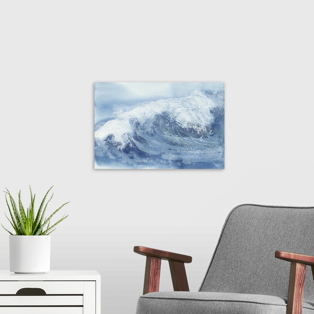 A modern room featuring Waves IV