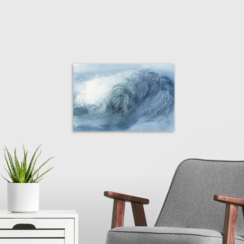 A modern room featuring Waves VI