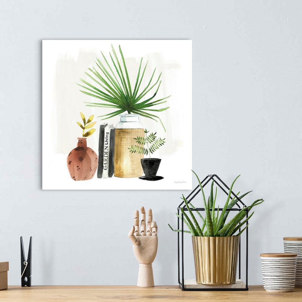A bohemian room featuring Weekend Plants IV