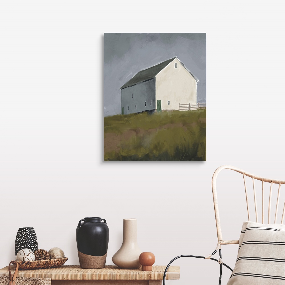 A farmhouse room featuring White Barn I