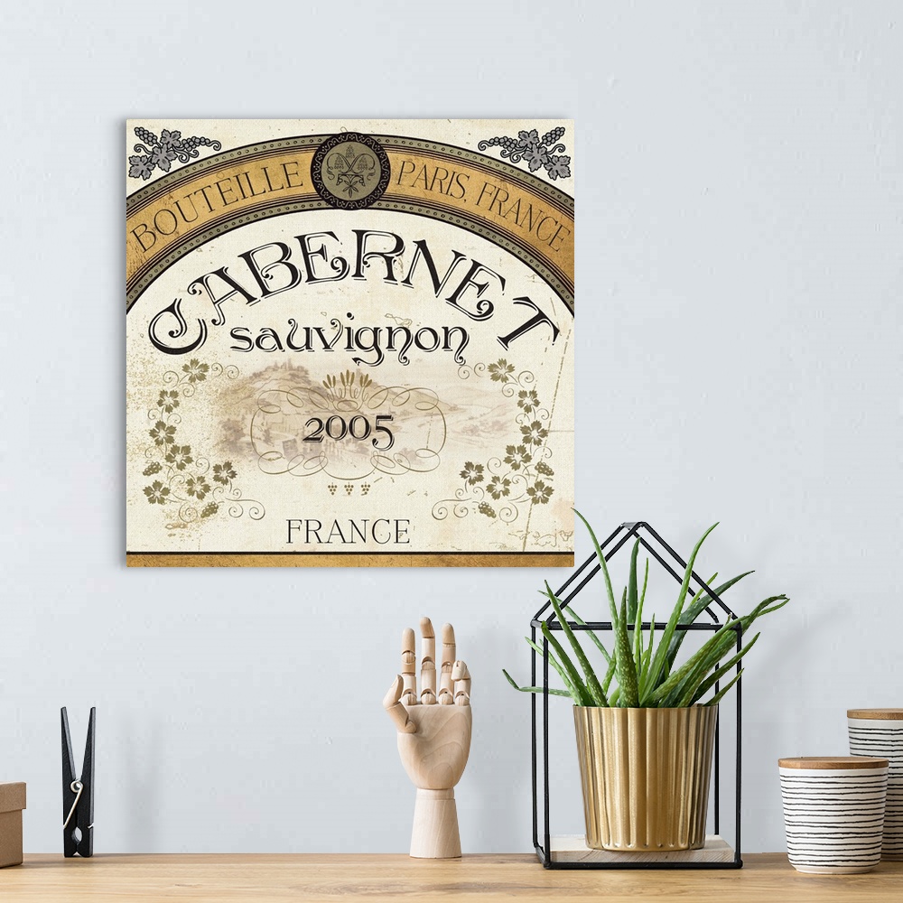 A bohemian room featuring Wine Labels I