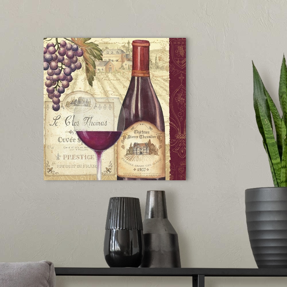 A modern room featuring Wine Tradition II