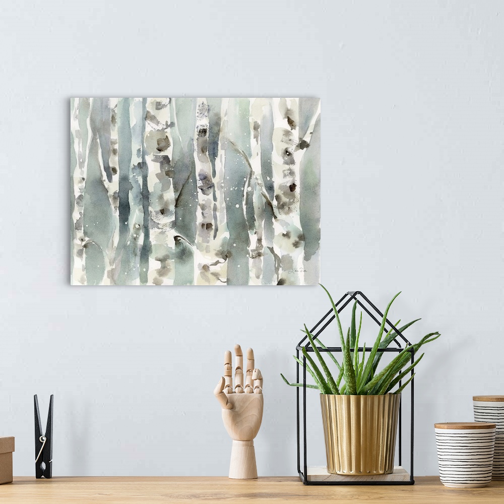 A bohemian room featuring Winter Birches