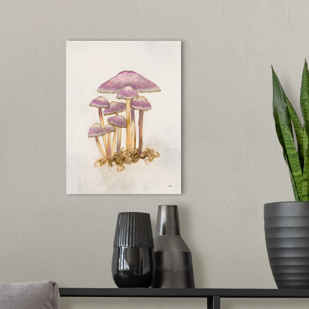 A modern room featuring Woodland Mushroom III