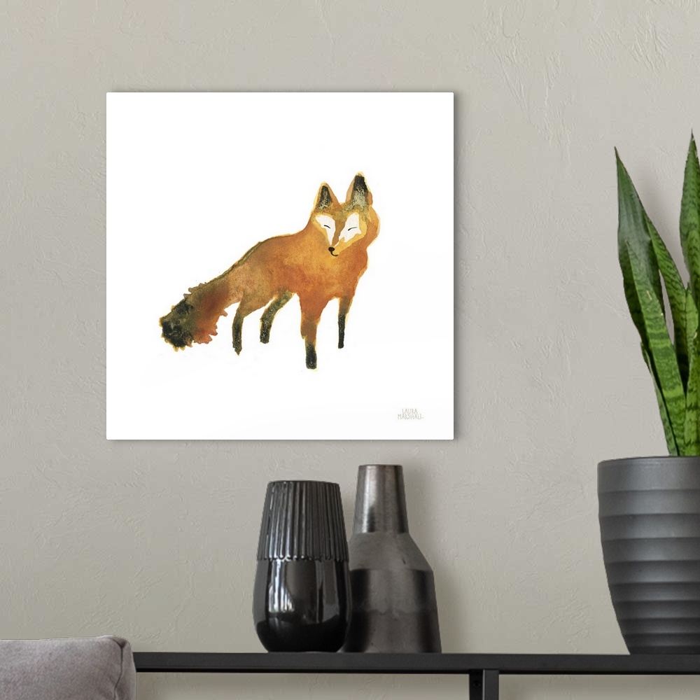 A modern room featuring Woodland Whimsy Fox