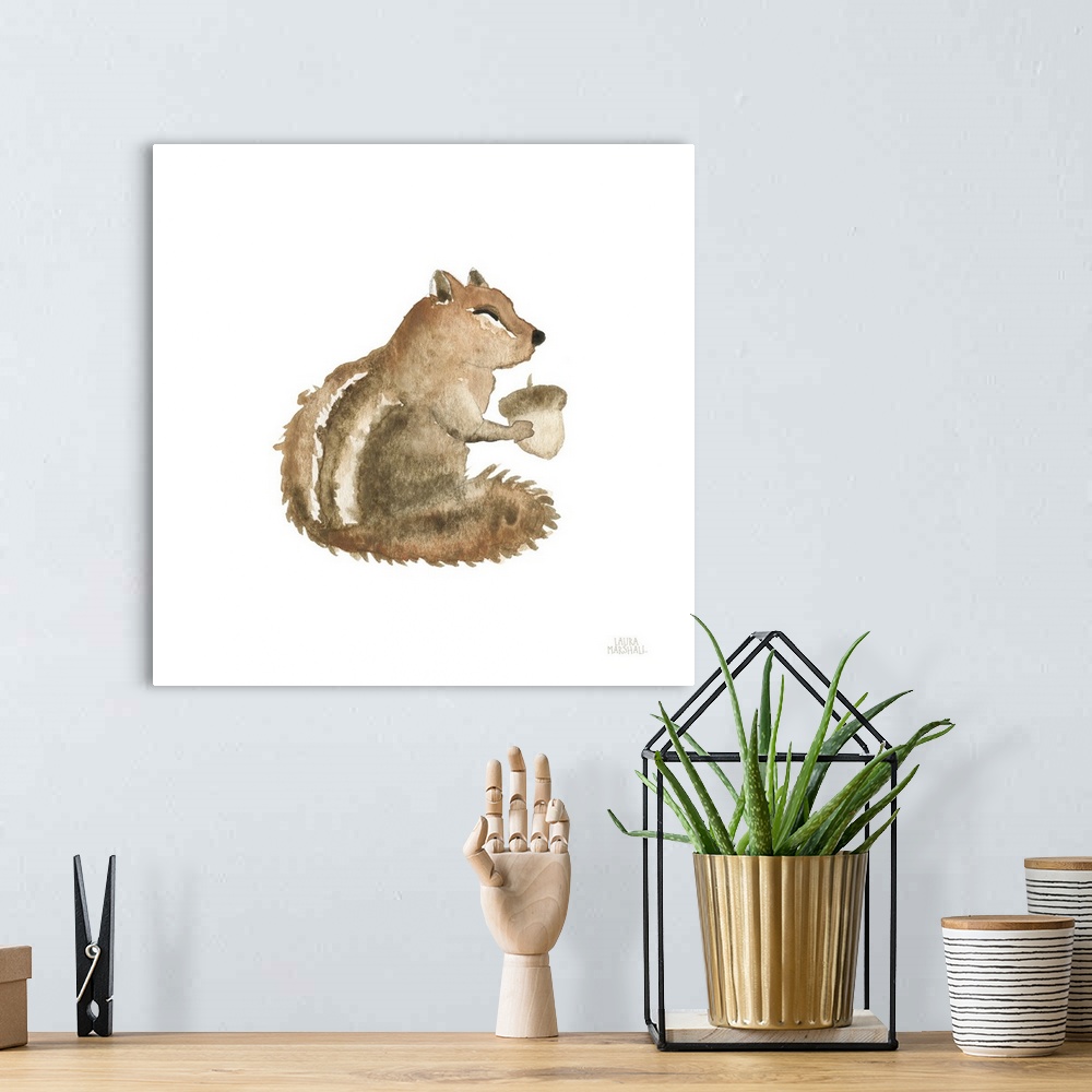 A bohemian room featuring Woodland Whimsy Squirrel