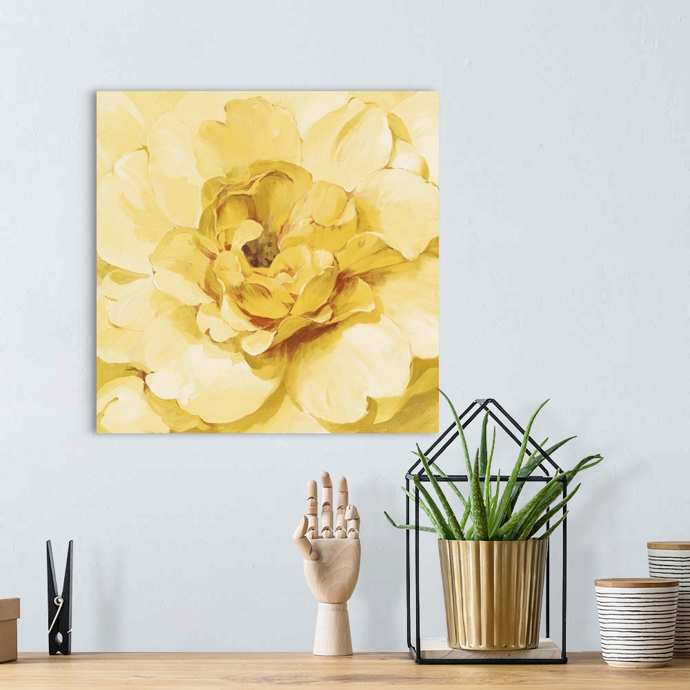 A bohemian room featuring Yellow Peony
