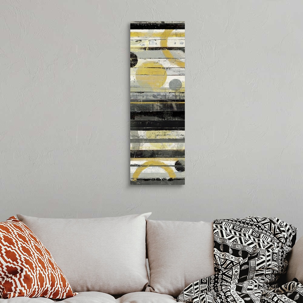 A bohemian room featuring Yellow Zephyr Panel