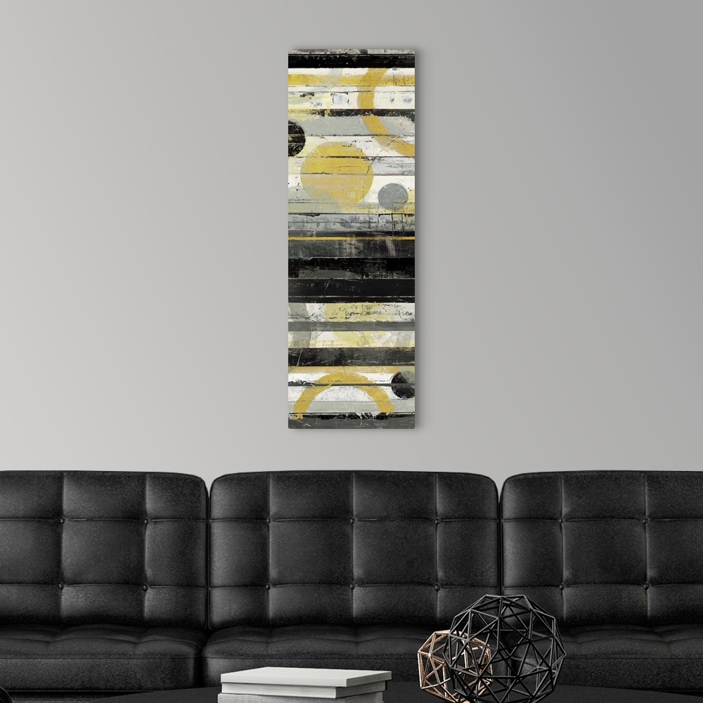 A modern room featuring Yellow Zephyr Panel
