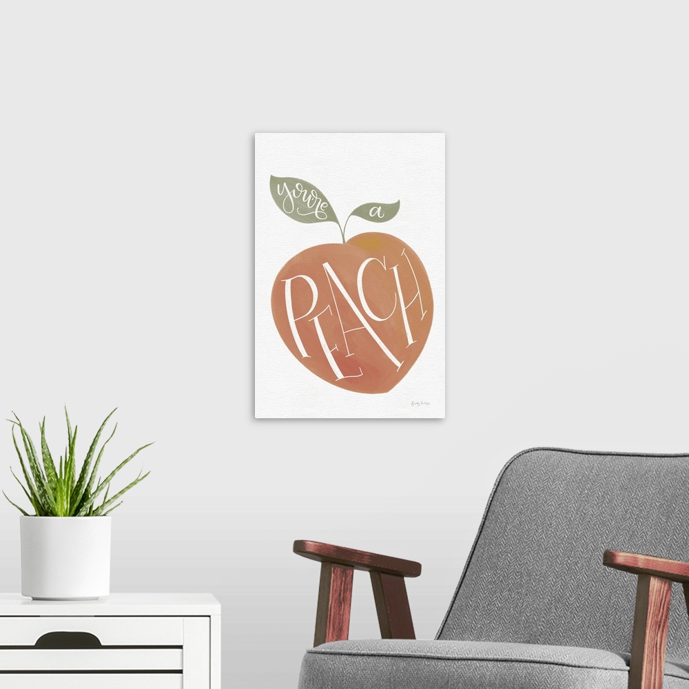 A modern room featuring You Are A Peach
