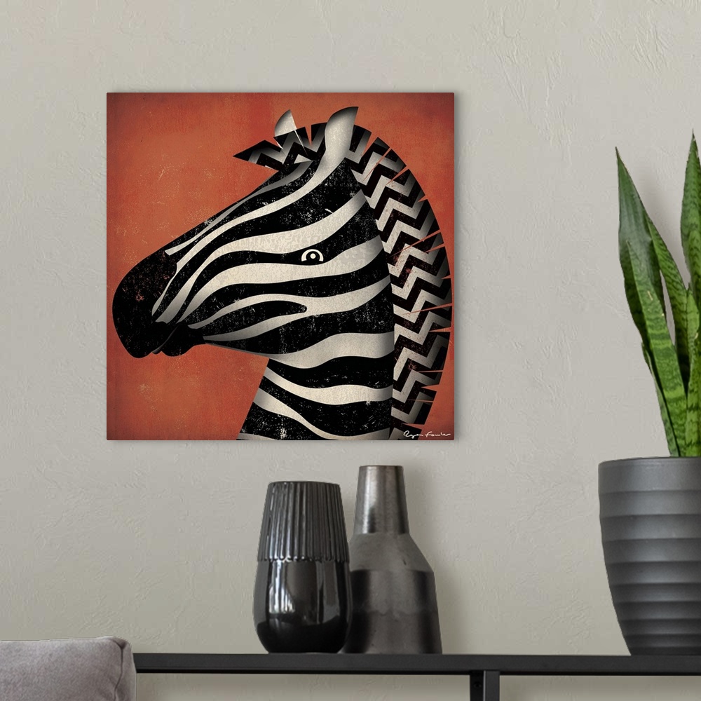 A modern room featuring Zebra WOW