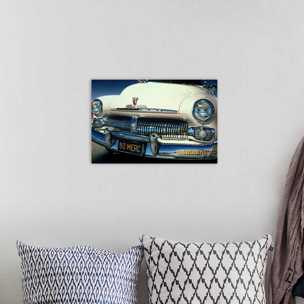 A bohemian room featuring '50 Ford Mercury