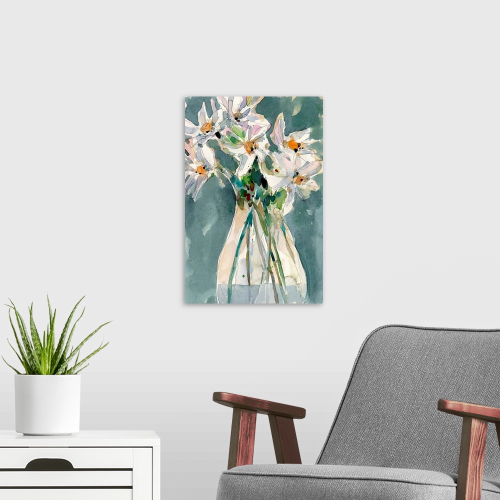 A modern room featuring A Daisy Moment I