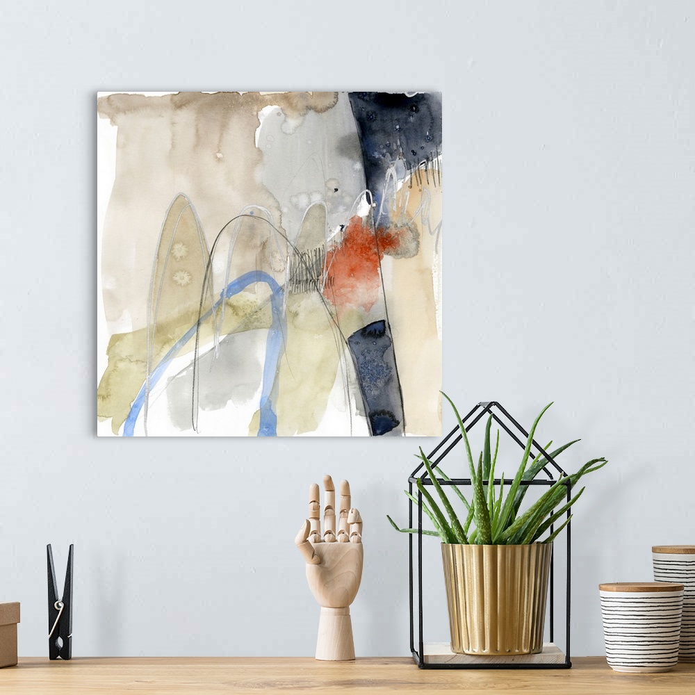A bohemian room featuring Abstract Coordinates IV