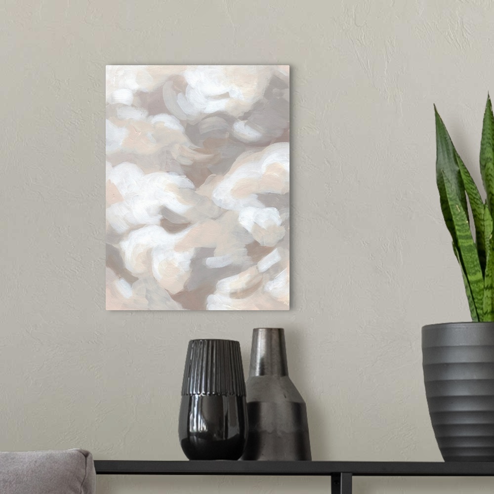 A modern room featuring Abstract Cumulus I