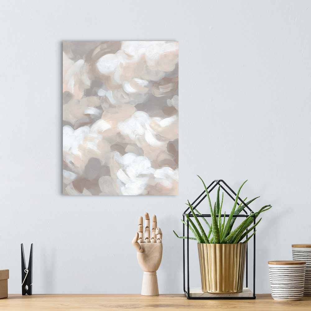 A bohemian room featuring Abstract Cumulus II