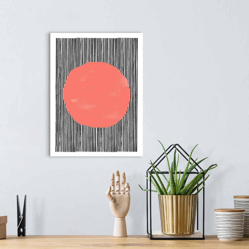 A bohemian room featuring Abstract Lines III