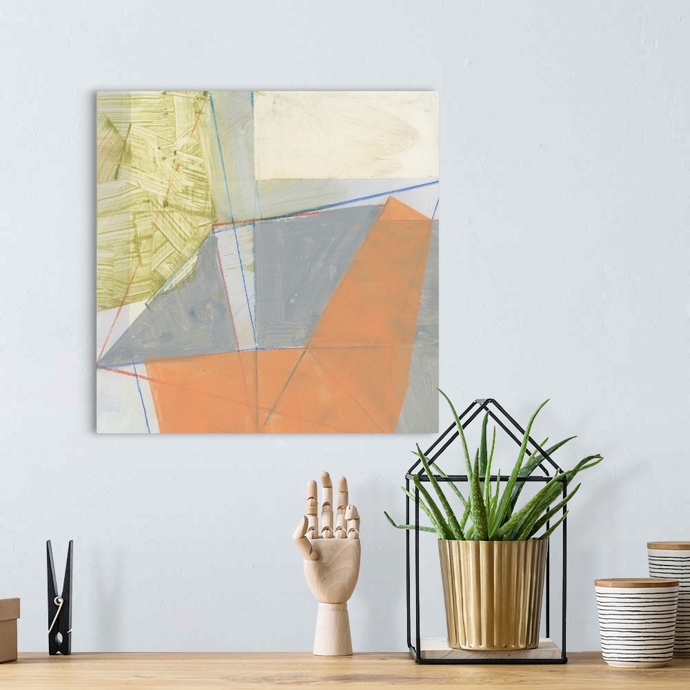 A bohemian room featuring Abstract Mass IV