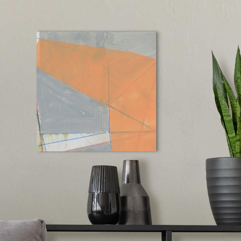 A modern room featuring Abstract Mass V
