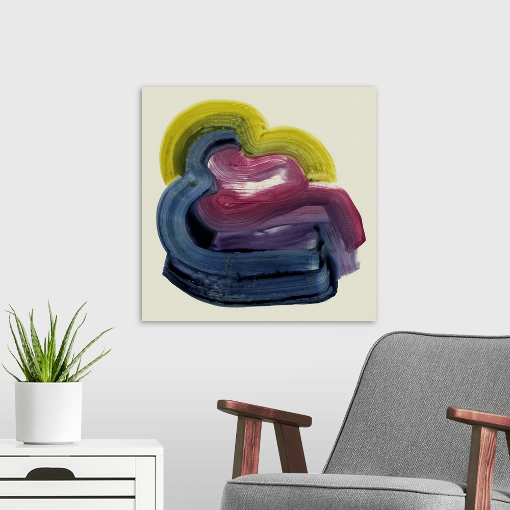 A modern room featuring Abstract Mollusk II
