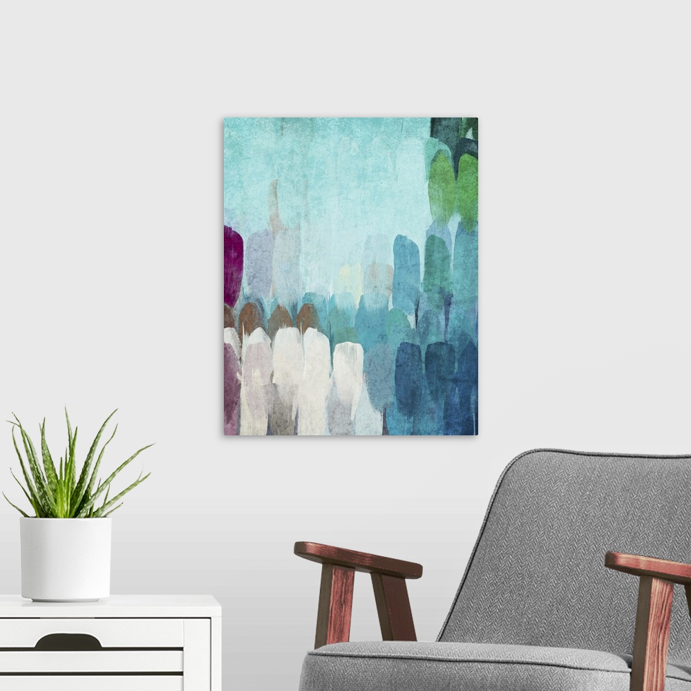 A modern room featuring Abstract the Blues II