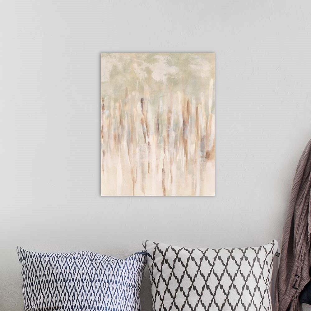 A bohemian room featuring Abstract Thicket II