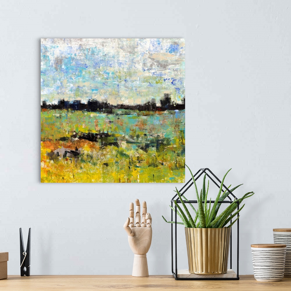 A bohemian room featuring Across the Tall Grass I
