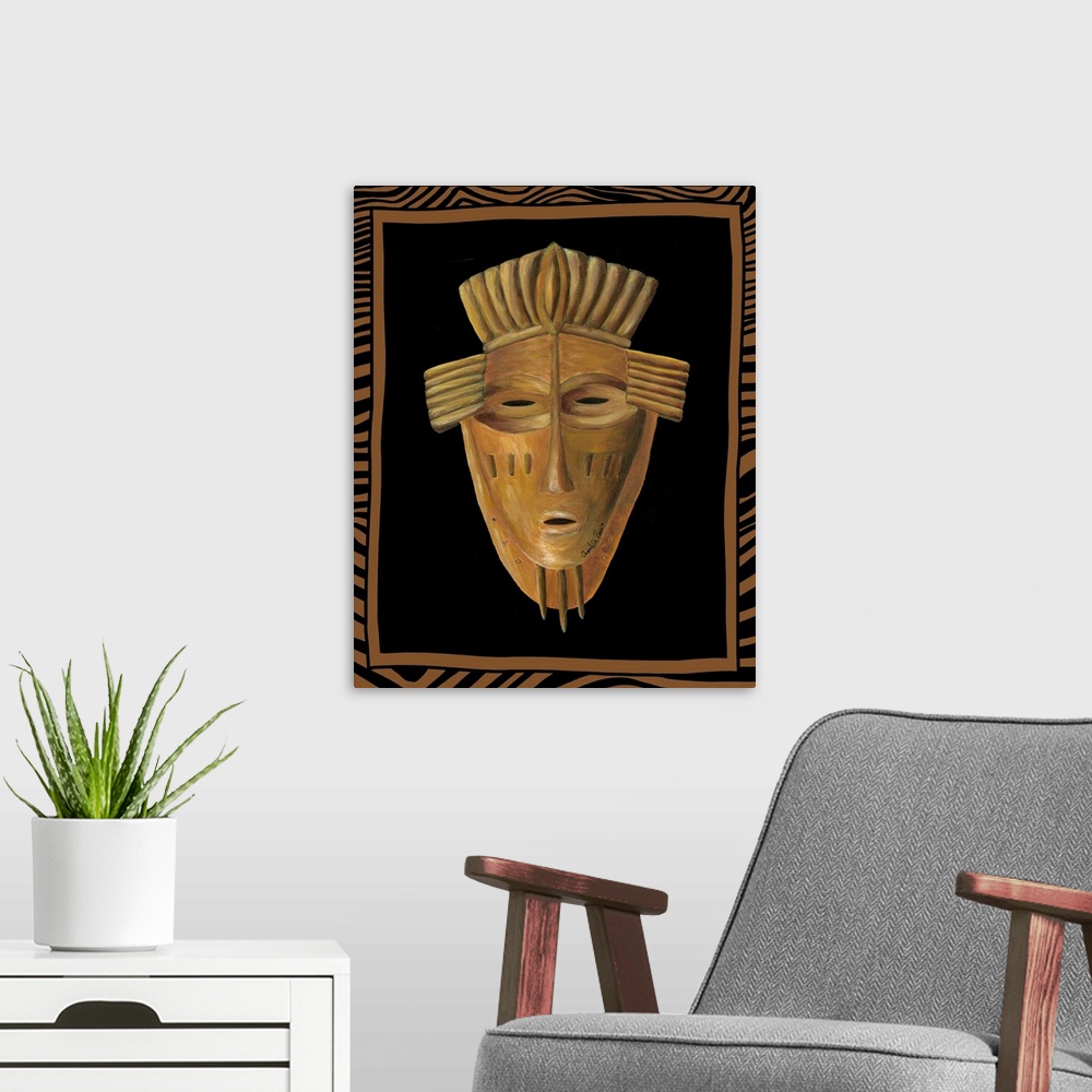 A modern room featuring African Mask I