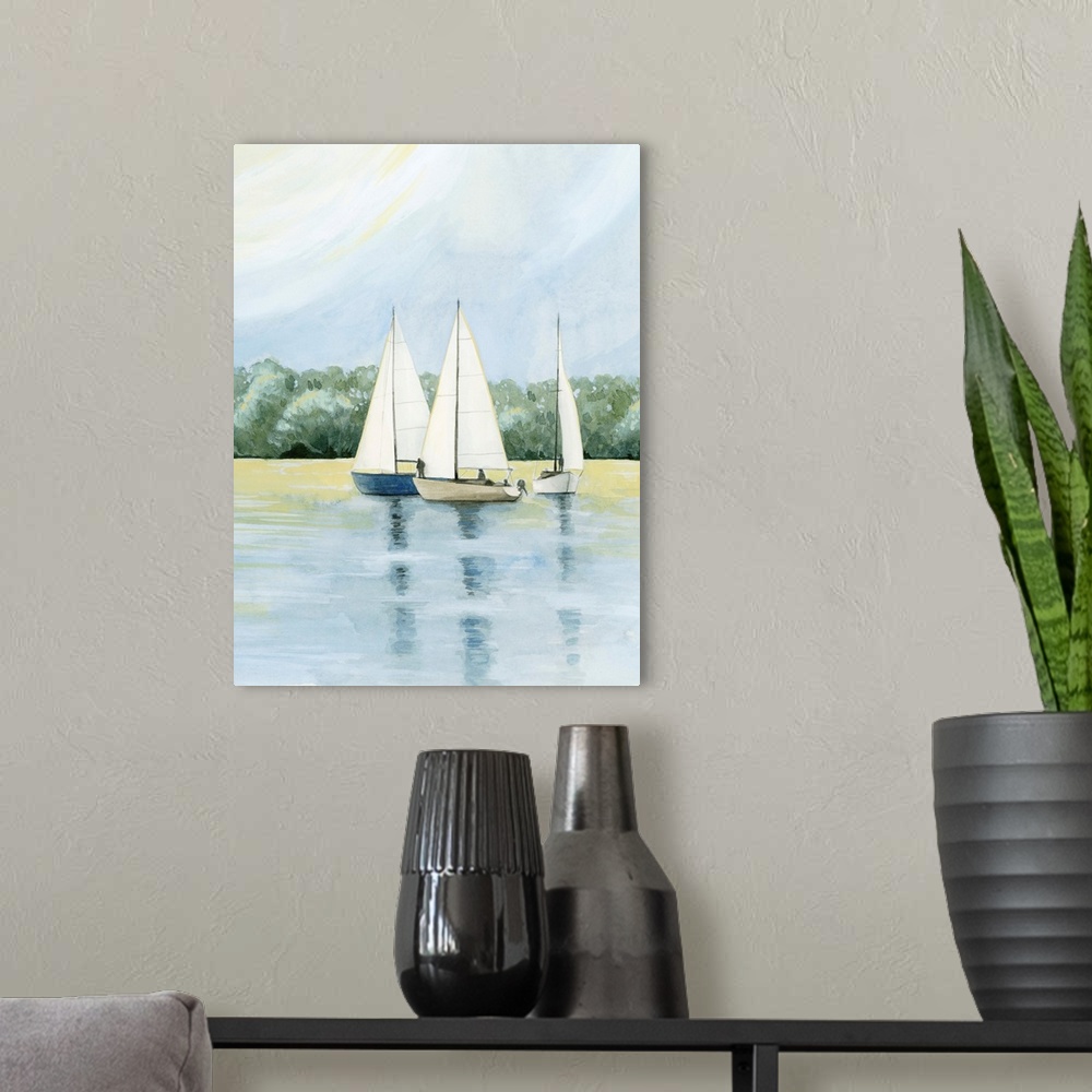 A modern room featuring Afternoon Sail I