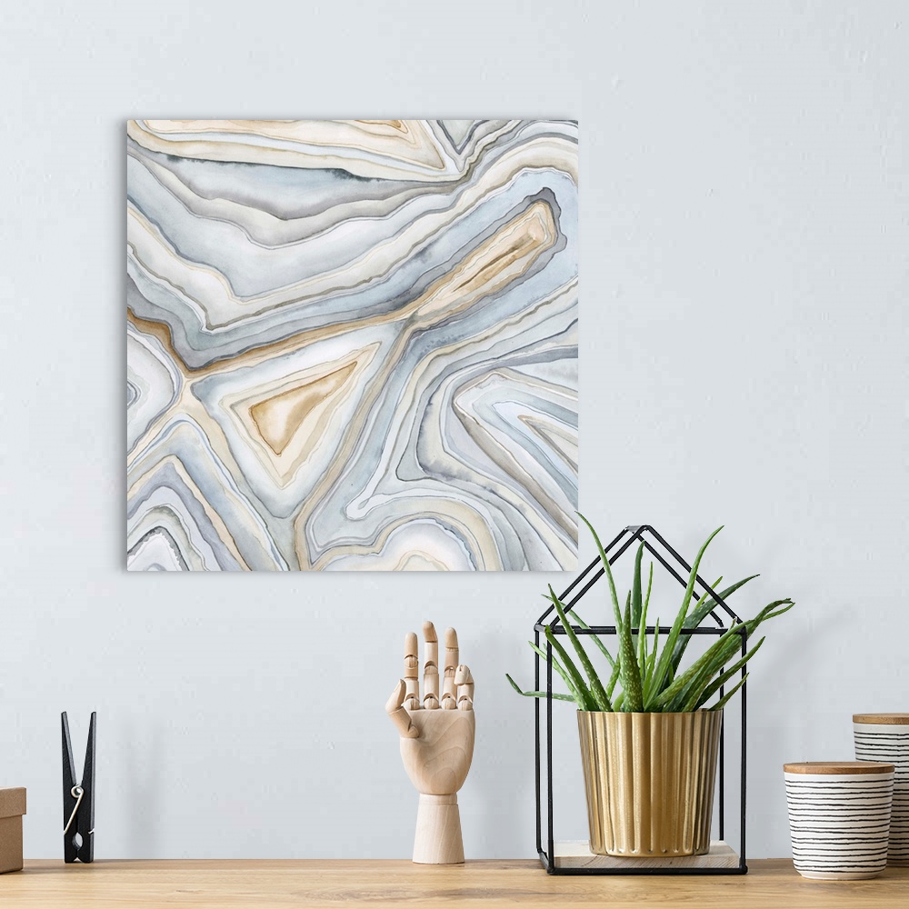 A bohemian room featuring Agate Abstract I