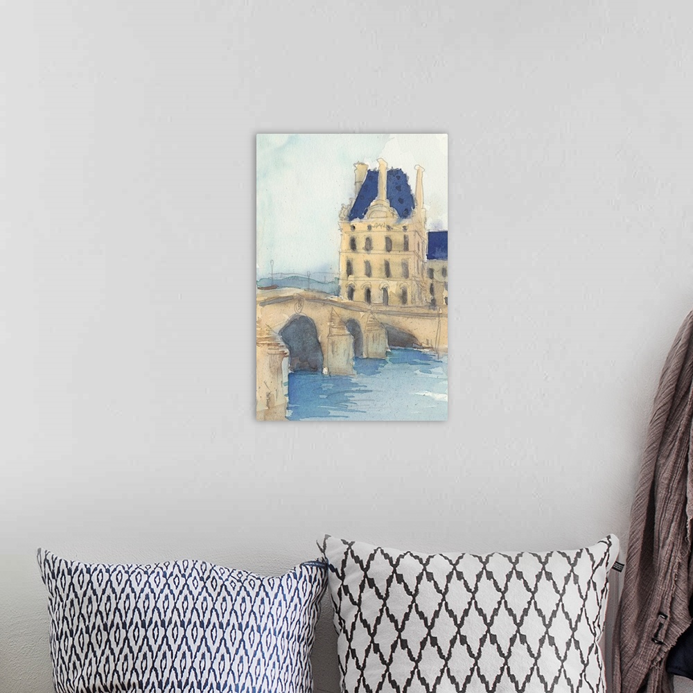 A bohemian room featuring Along the Seine I