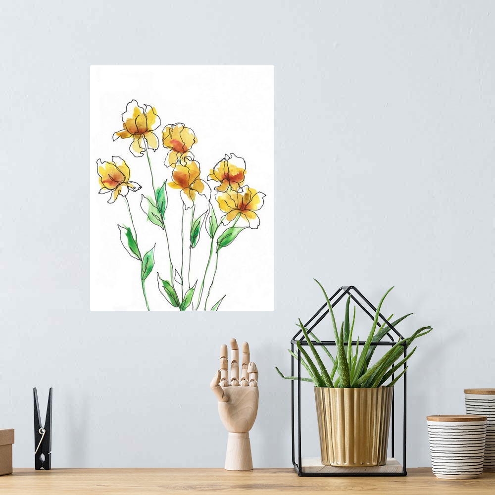 A bohemian room featuring Amber Tulips II