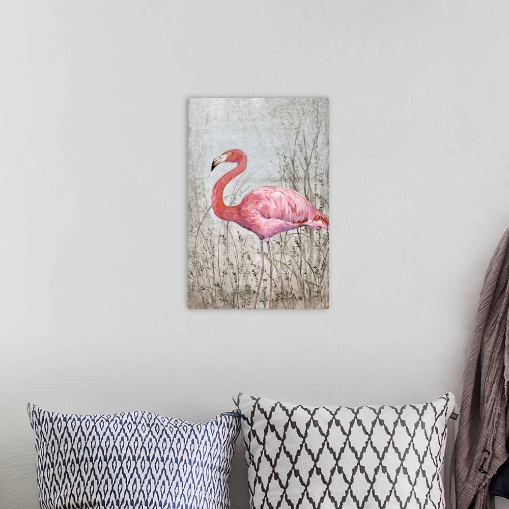 A bohemian room featuring American Flamingo II