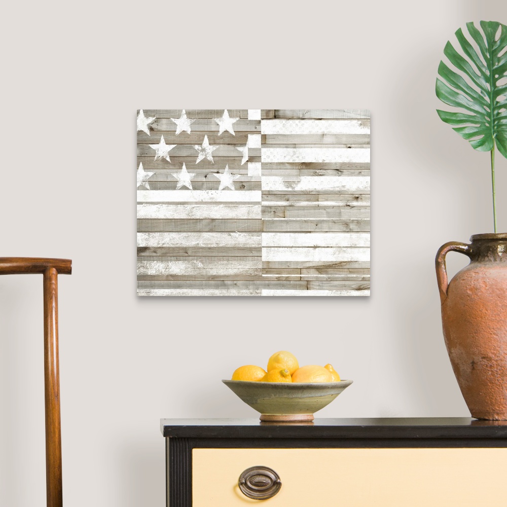 A traditional room featuring Americana Flag