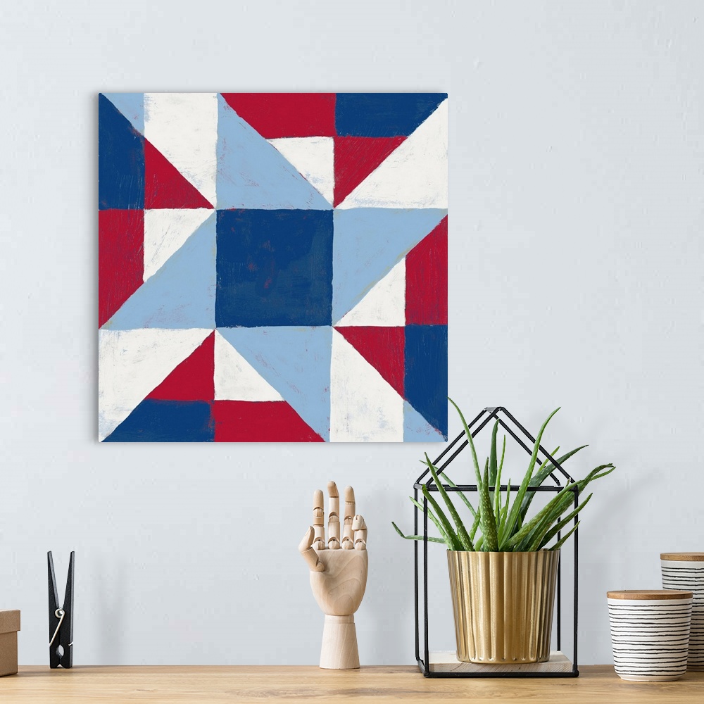A bohemian room featuring Americana Patchwork Tile I