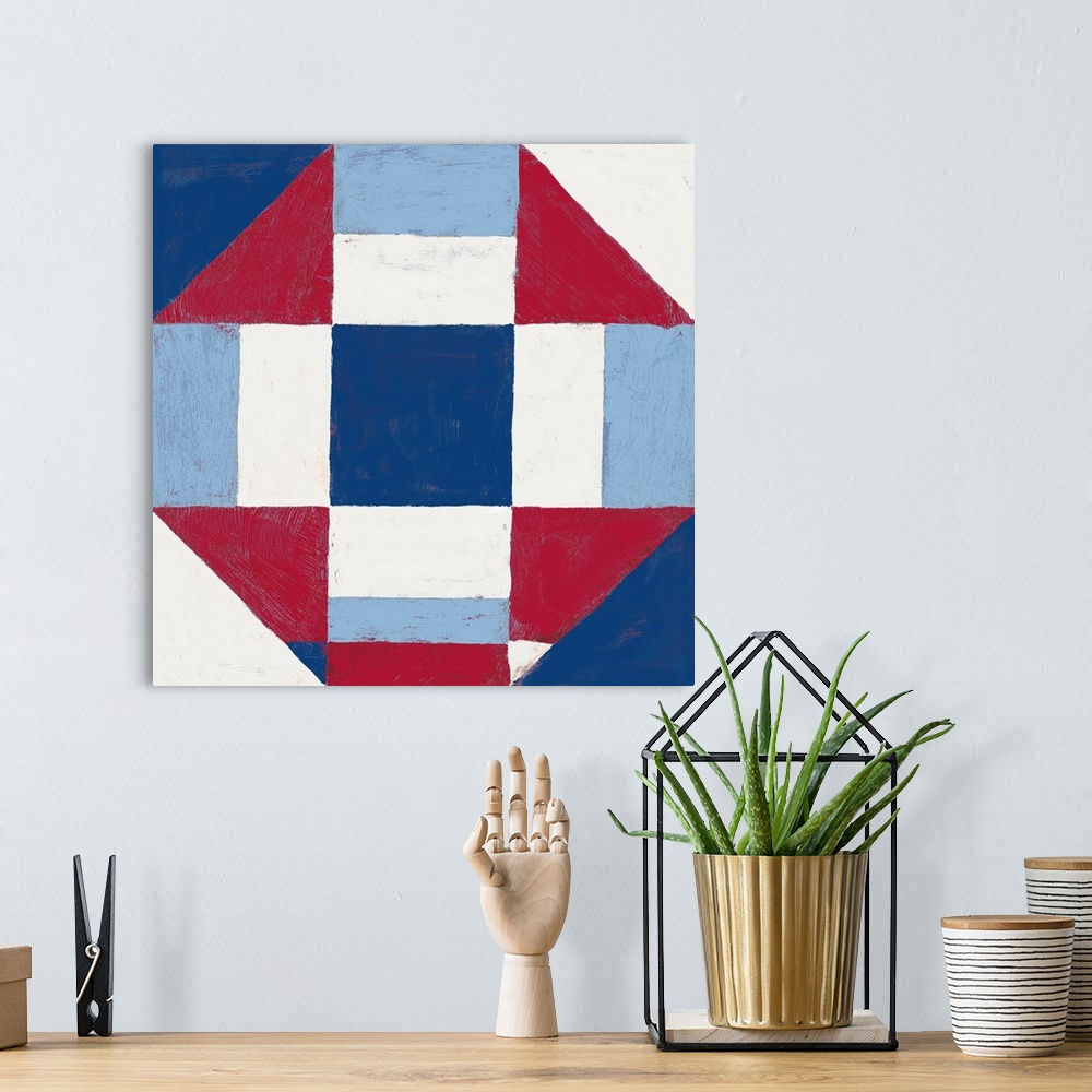 A bohemian room featuring Americana Patchwork Tile II