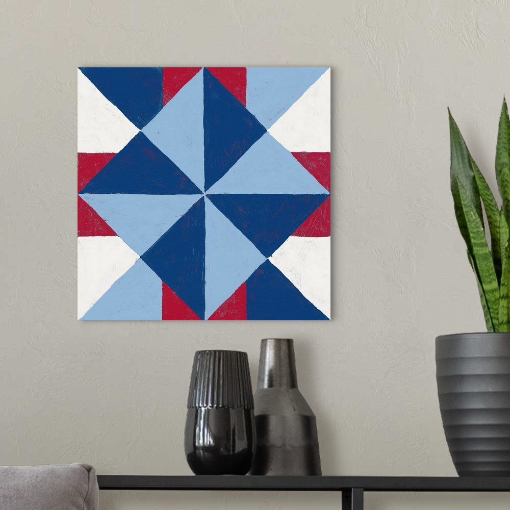 A modern room featuring Americana Patchwork Tile IV
