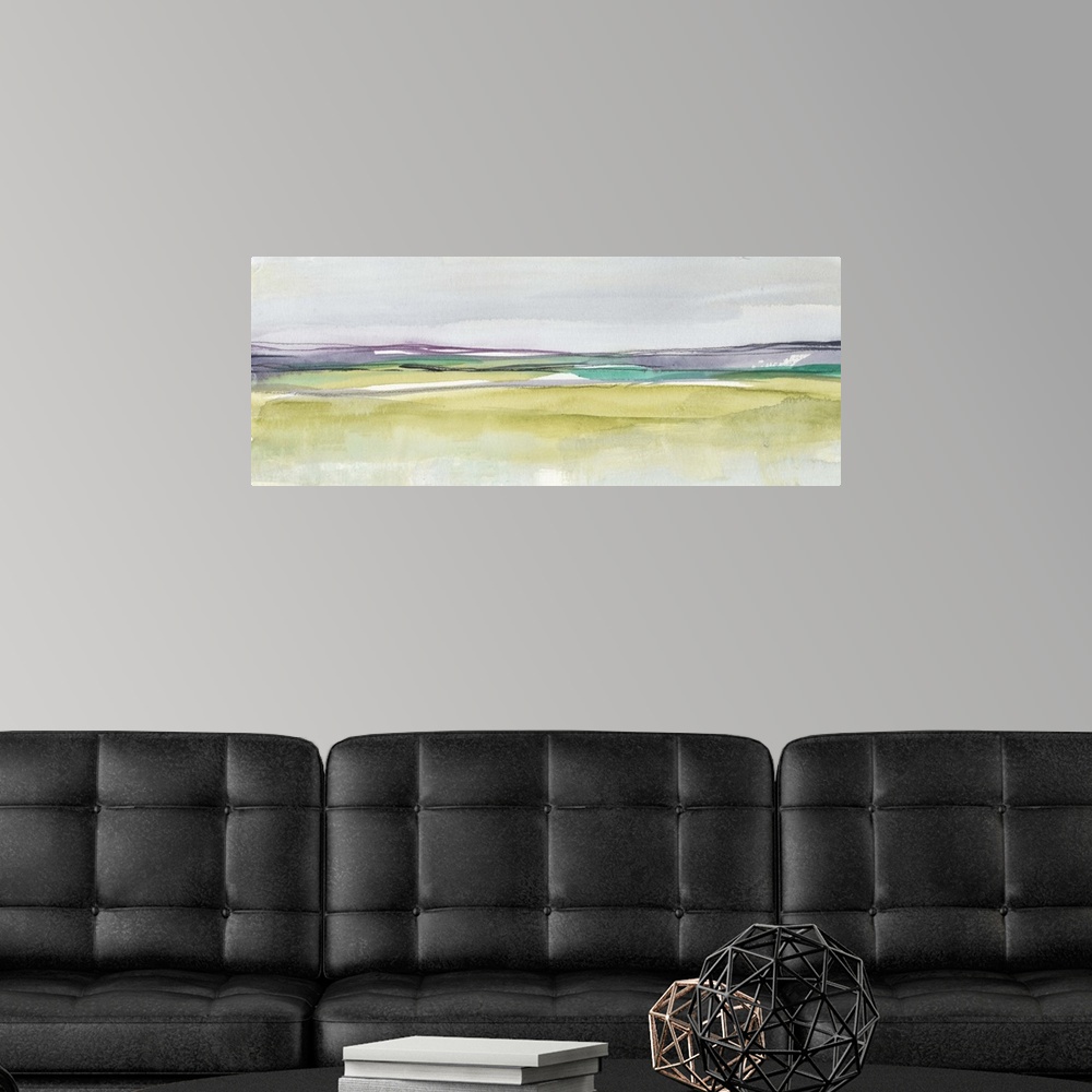 A modern room featuring Amethyst and Emerald Horizon II