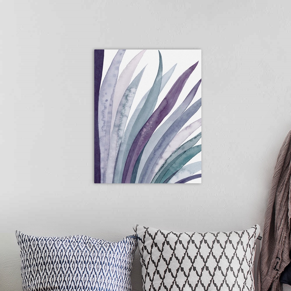 A bohemian room featuring Amethyst Scales Triptych III