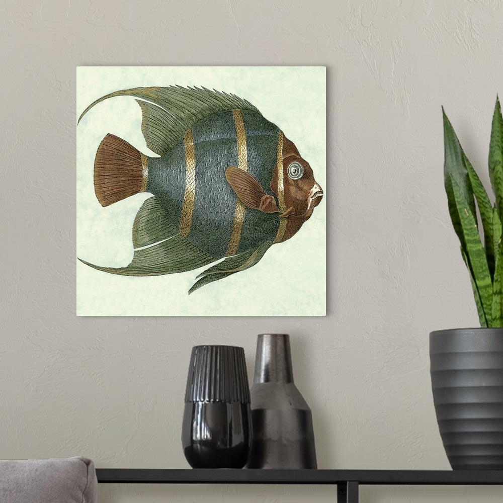 A modern room featuring Angel Fish I